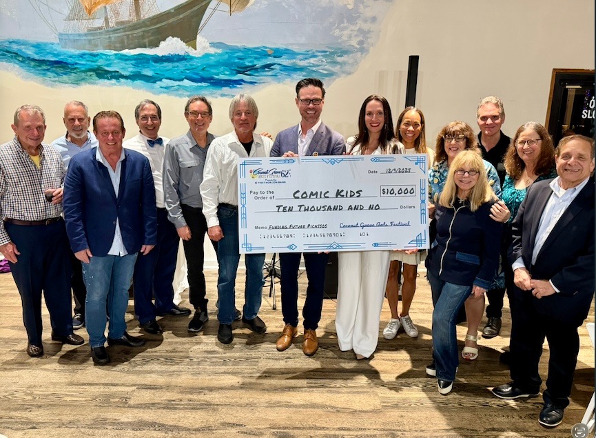 Coconut Grove Arts Festival Awards $10,000 Grant to Comic Kids to Expand Arts Education Across South Florida
