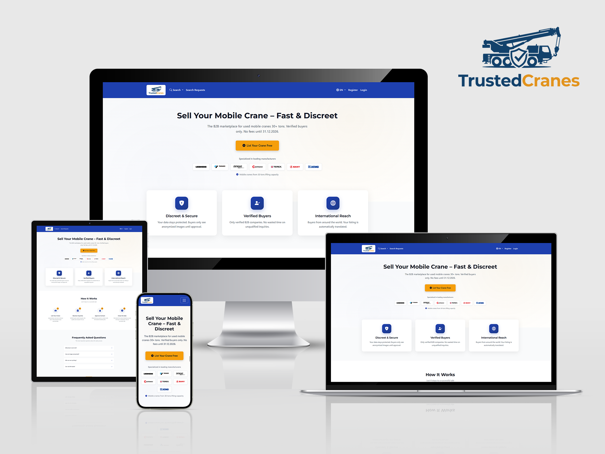 Used Mobile Cranes: TrustedCranes Launches Concierge-Style B2B Marketplace