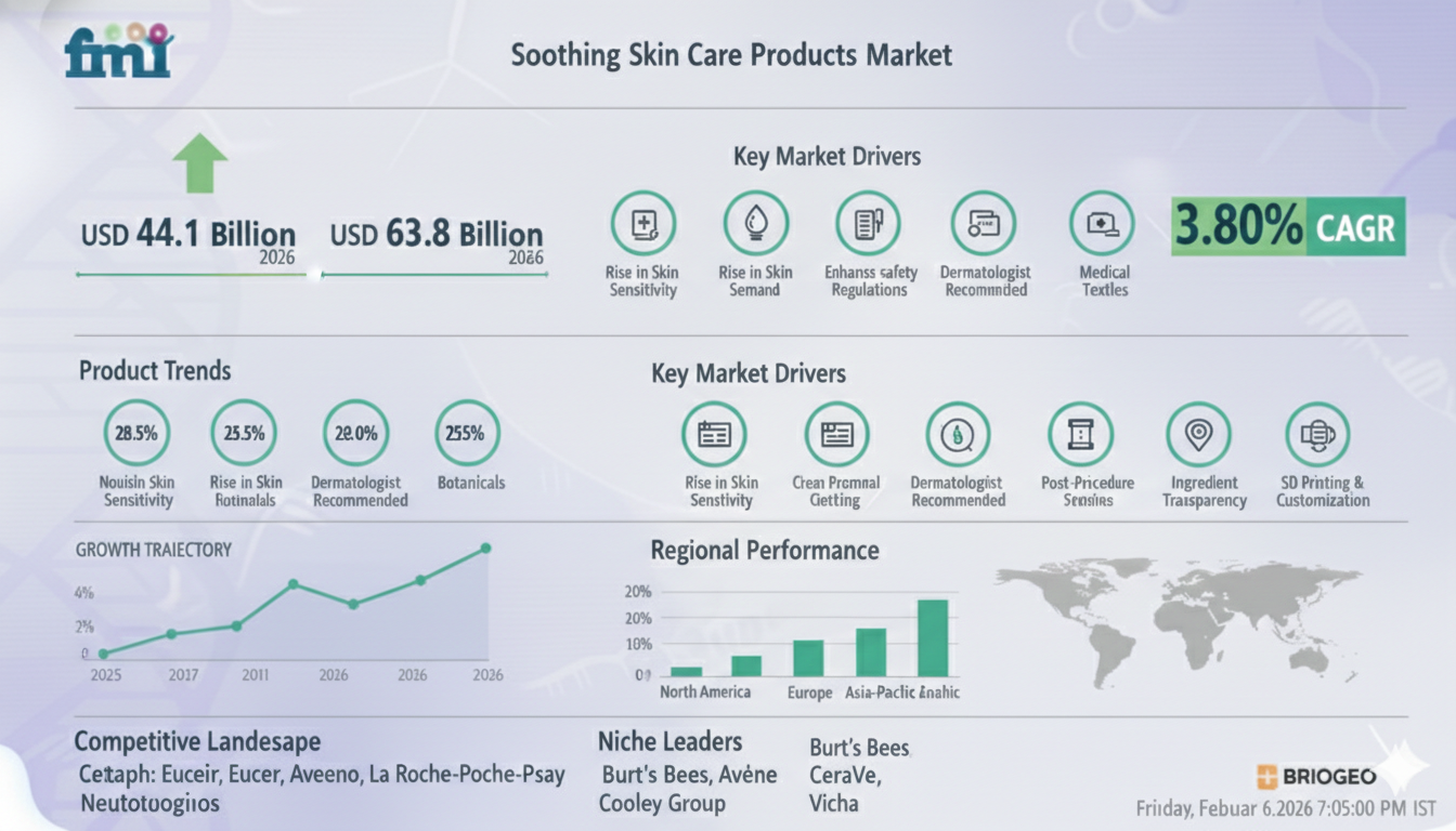 Soothing Skin Care Products Market To Reach USD 63.8 Billion by 2036 | Industry Analysis