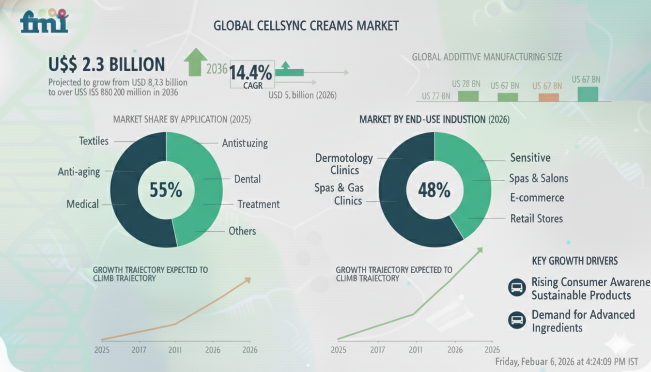 CellSync Creams Market Sees Strong Growth Across APAC, Europe, USA, and Saudi Arabia Driven by Premium Skincare Adoption