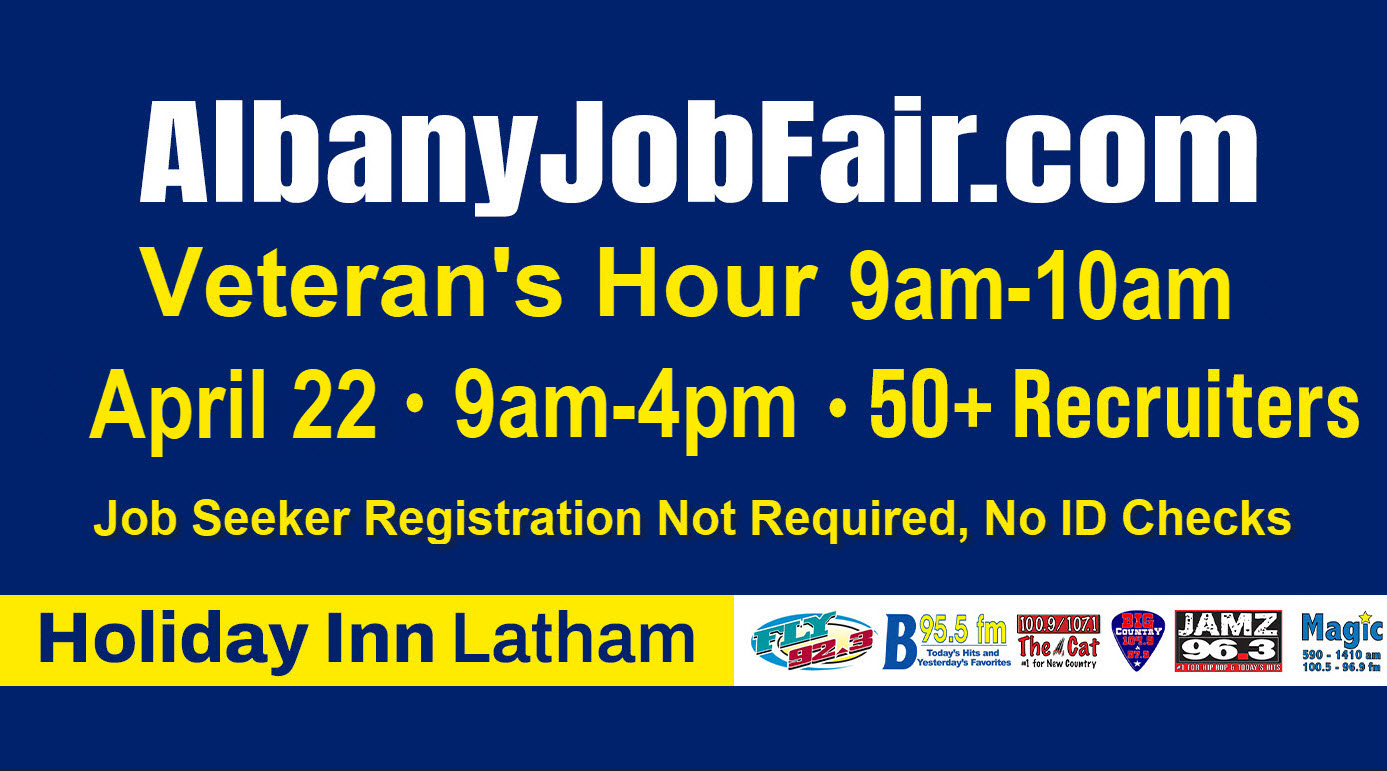 Albany Job Fair Returns Wednesday, April 22, 2026 — Featuring Veterans’ Hour 9am-10am and over 50 Recruiters