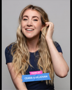 photo of Ceara O’Sullivan with a Panelist label on the photo