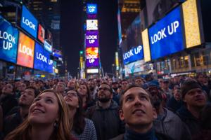 Time Square Up LOOK UP: From Times Square New York to the La Biennale di Venezia