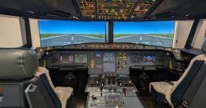 Completed A330 Simulator
