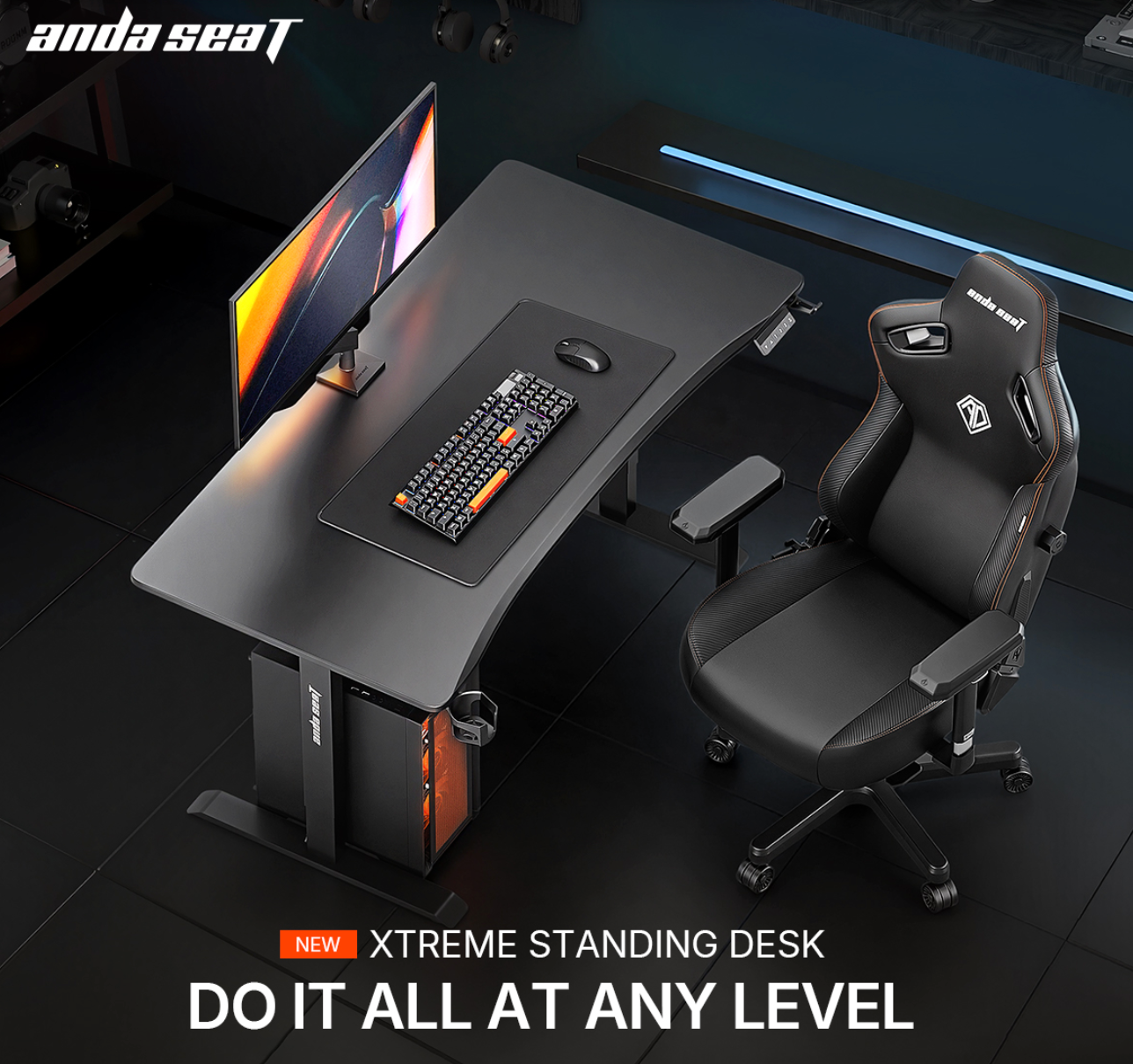 Home Gaming and Work Spaces Converge, Influencing the Design Logic Behind AndaSeat Xtreme Series Standing Desk