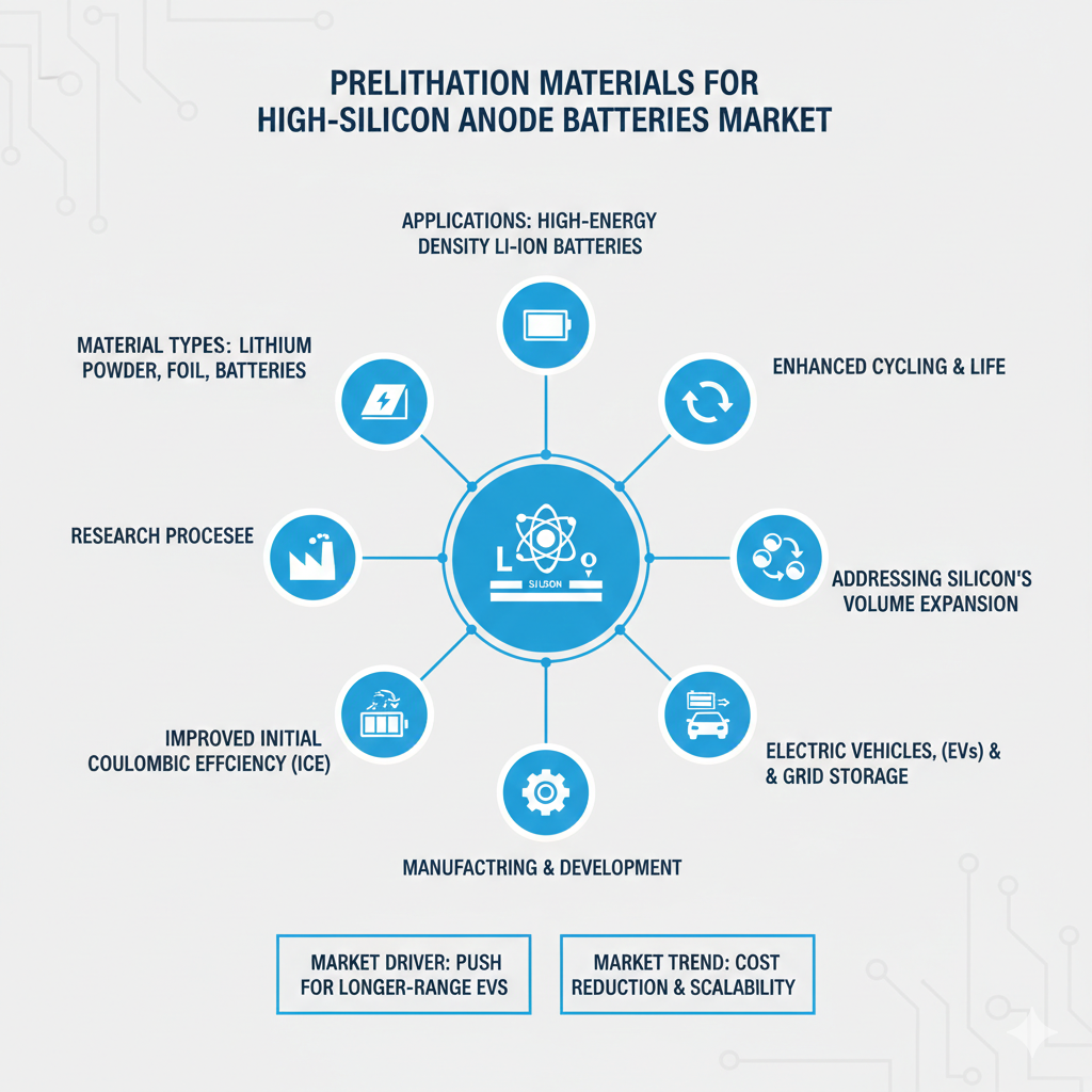 Prelithiation Materials and High-Silicon Anode Market is rising USD 3.7 billion by 2036, at a CAGR of 16.5%