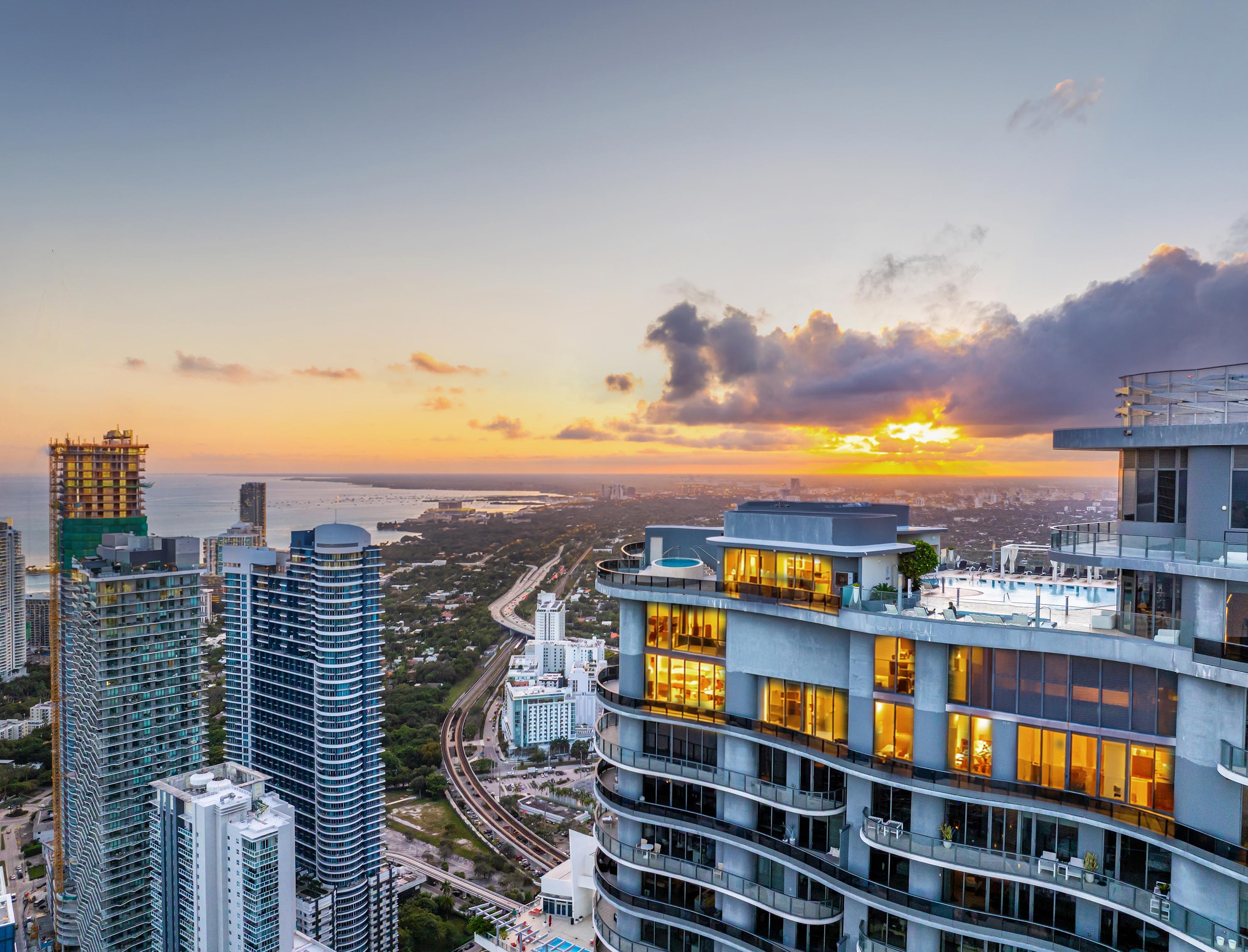Sotheby’s Concierge Auctions: Tri-Level Trophy Penthouse in Miami’s Iconic Brickell Flatiron to Sell at Auction