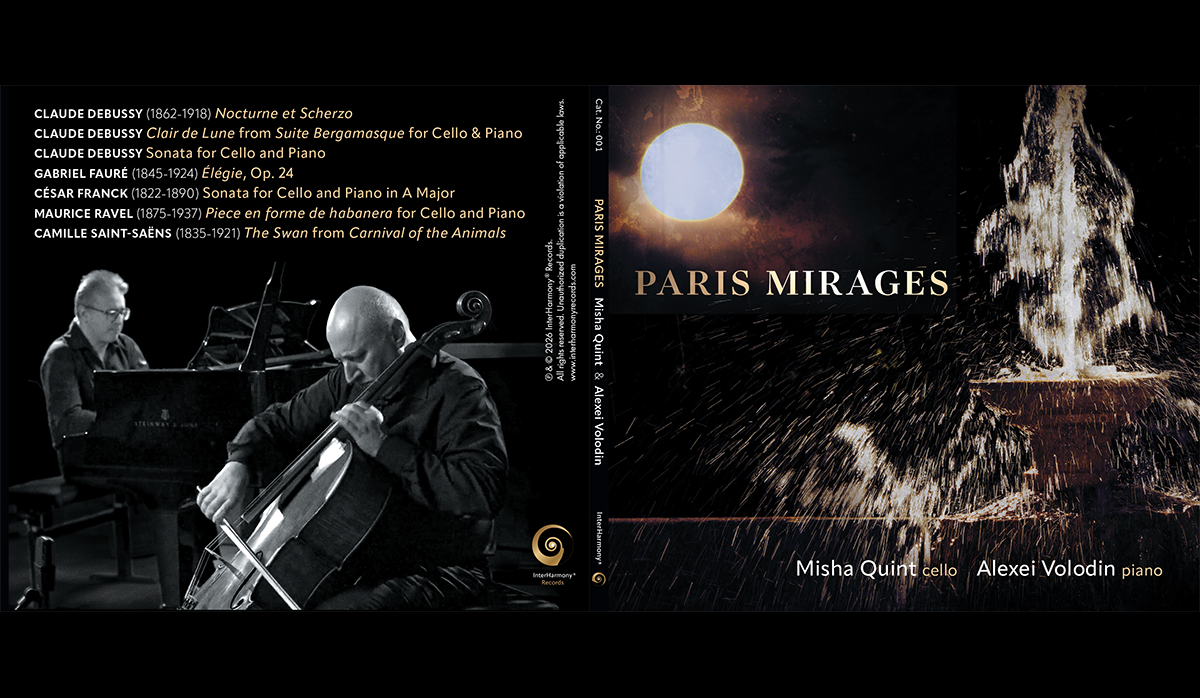 DEBUT CD PARIS MIRAGES RELEASED ON INTERHARMONY RECORDS; AWARDED GLOBAL MUSIC AWARDS GOLD MEDAL