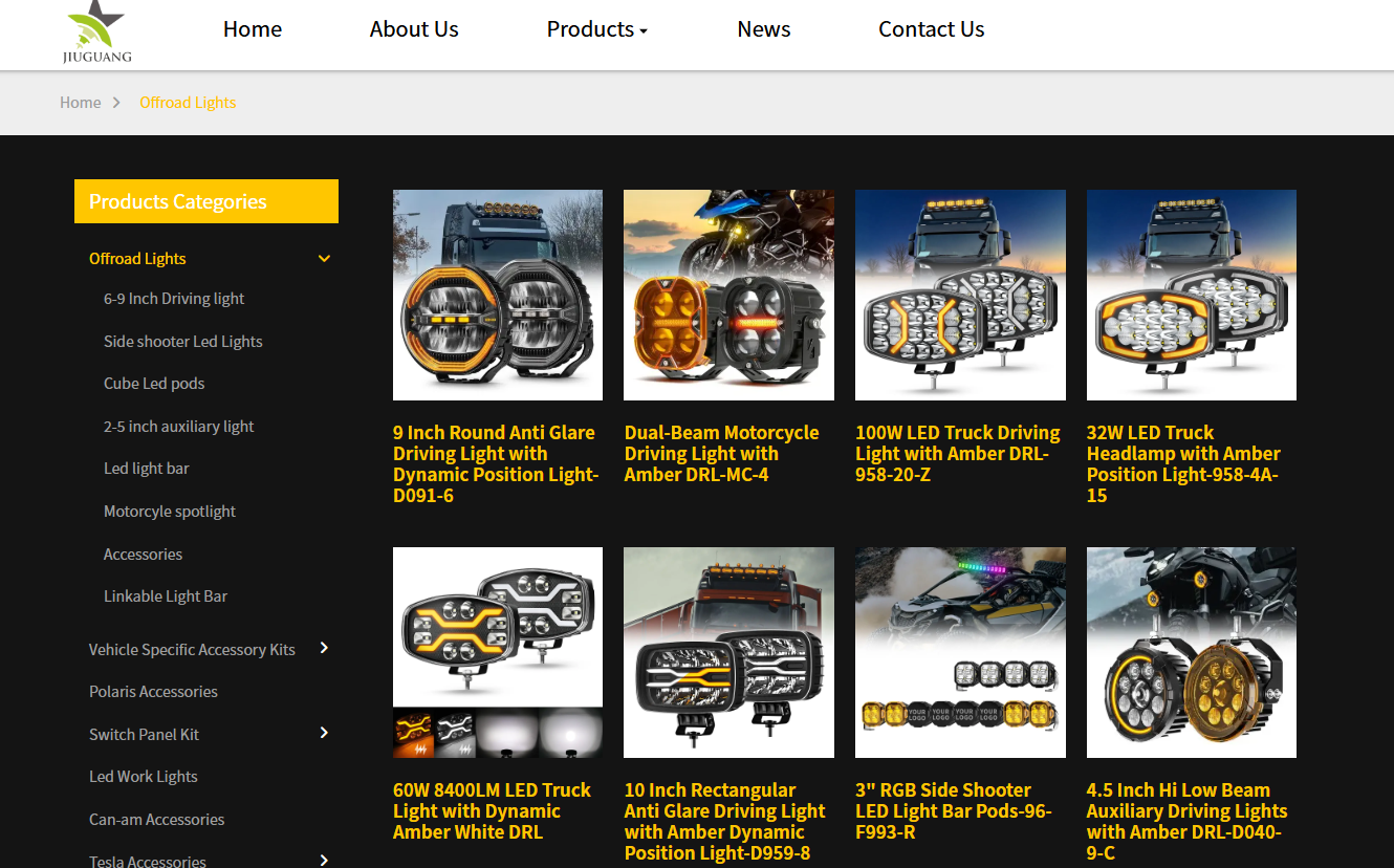 Jiuguang Lighting: Global Leading Offroad Lights Manufacturer Illuminating the Frontiers of Adventure