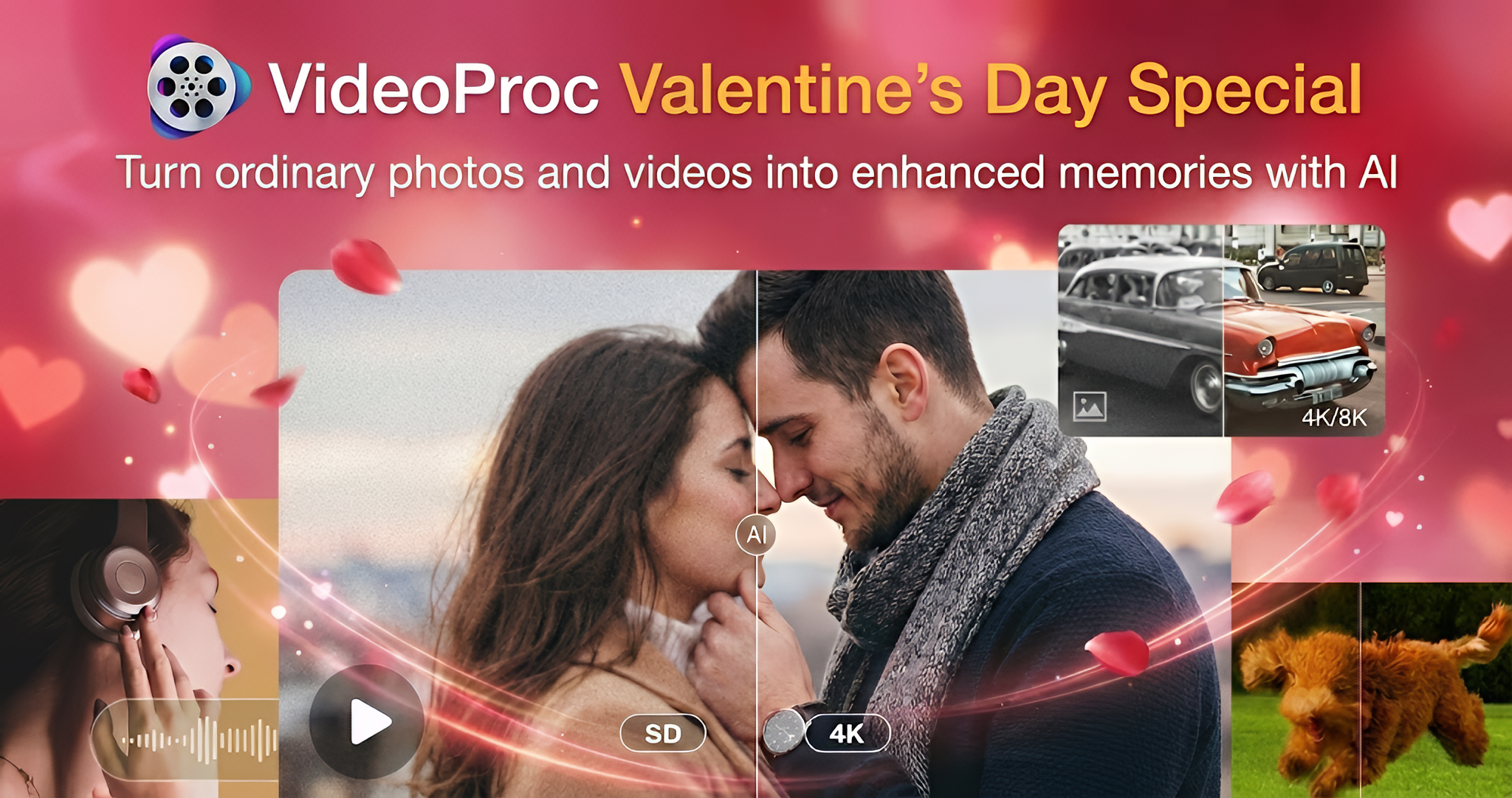 VideoProc Valentine’s Day Special: Up to 50% Off to Help Users Enhance Videos and Photos with AI