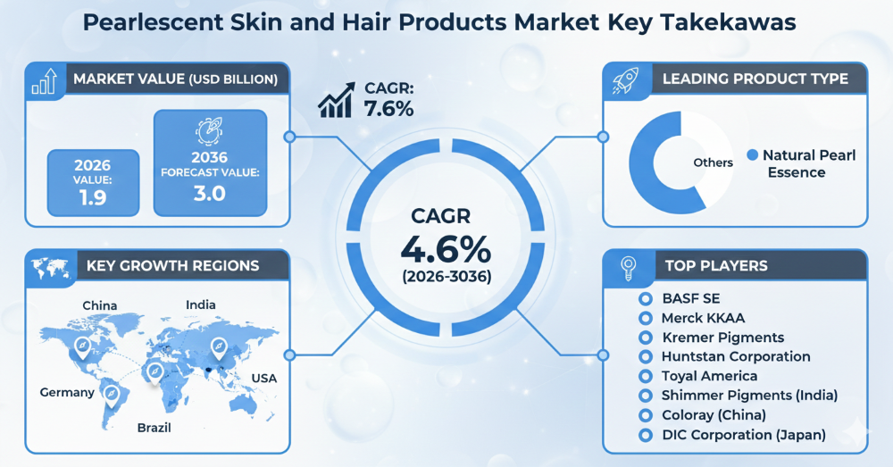 Pearlescent Skin and Hair Products Market 2036: High-Value Insights for Strategy, Product Development & Growth Planning