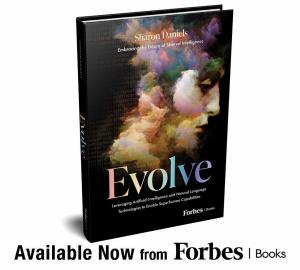 Book cover image of "Evolve" by Sharon Daniels, released with Forbes Books.