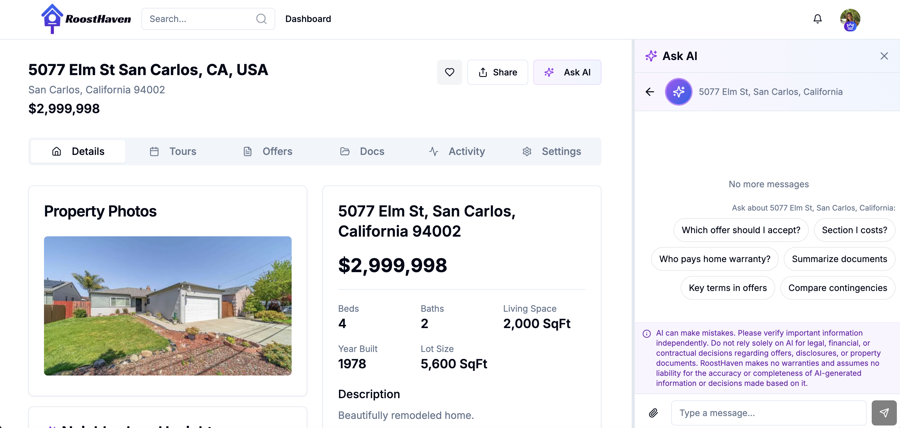 RoostHaven Launches Roost AI, Bringing a 360-Degree View to Real Estate Decisions