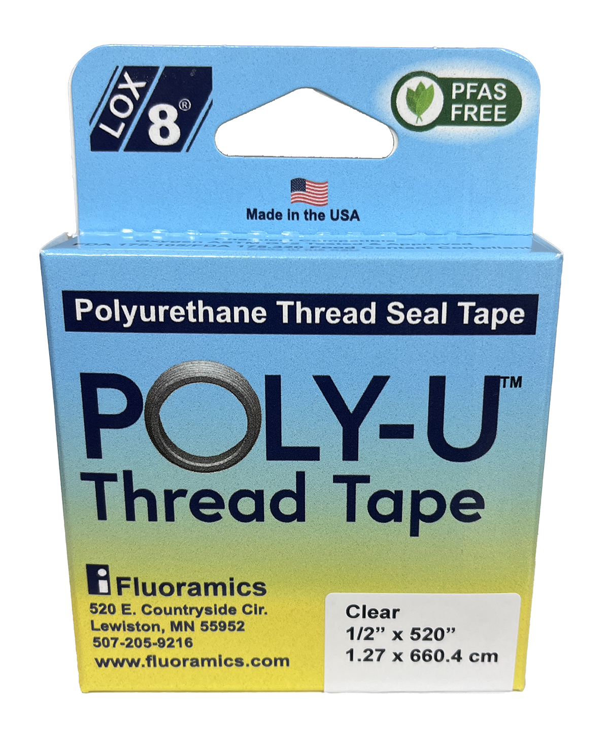 Fluoramics Introduces Poly-U™ Thread Tape — A PTFE/PFAS-Free Polyurethane Pipe Tape Solution