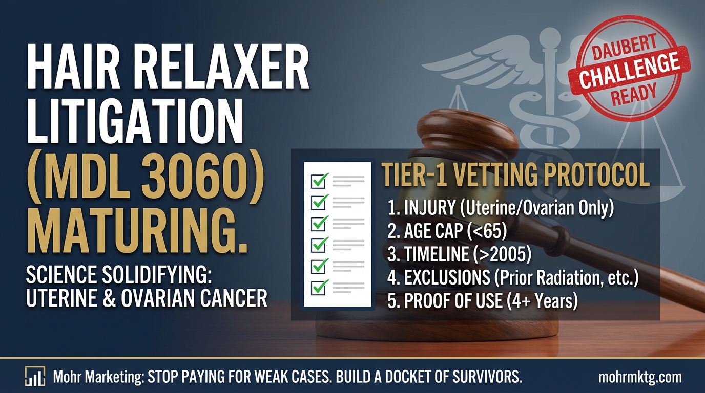 Mohr Marketing Expands ‘Joint Advertising Compliance Program’ to Combat Vendor Fatigue in Hair Relaxer Litigation