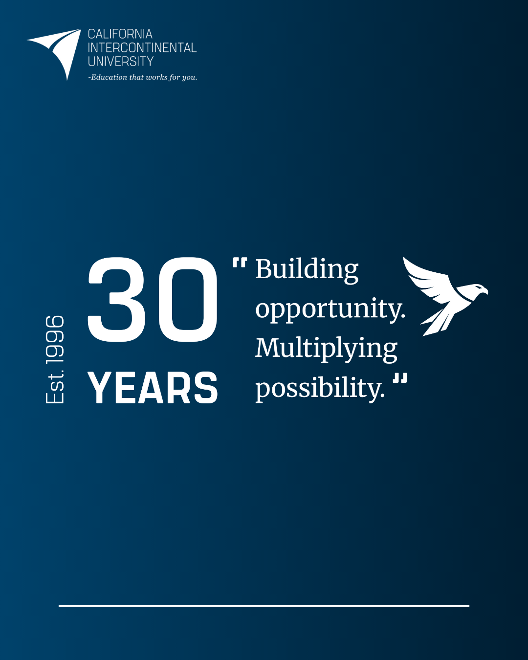 California Intercontinental University Celebrates 30-Year Milestone