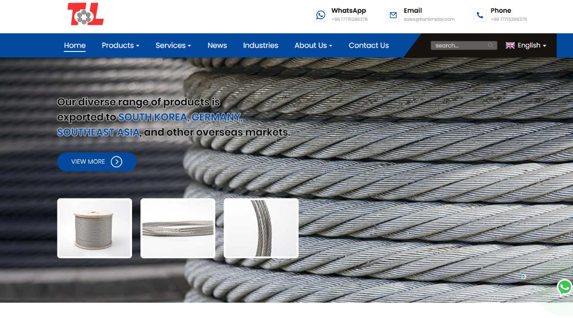 From Infrastructure to Precision Engineering: Tianli Metal (Beijing) Global Leading Stainless Steel Wire Manufacturer