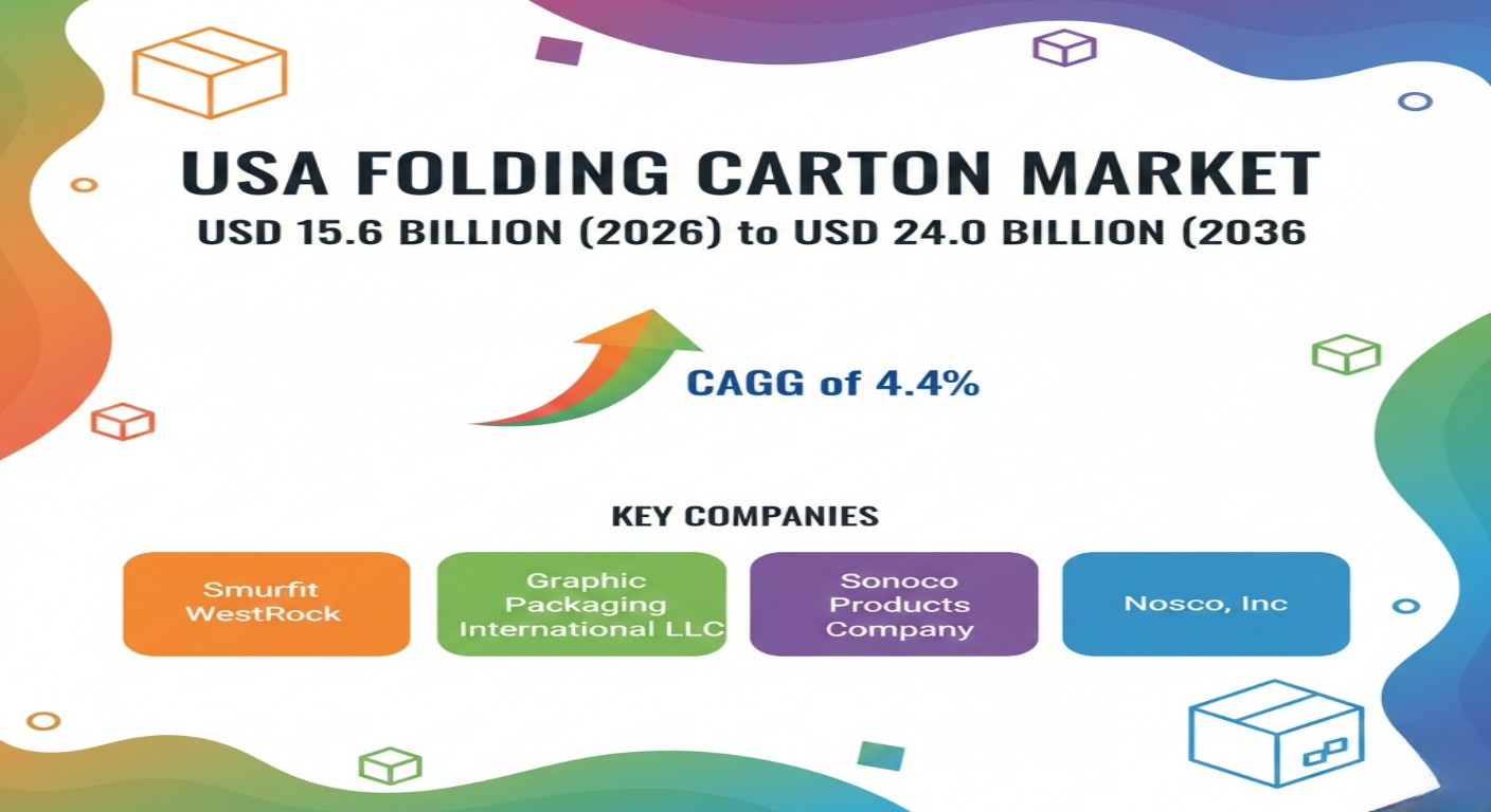 USA Folding Carton Market Set to Reach USD 24.0 Billion by 2036, Driven by Healthcare Regulation and Premium Branding