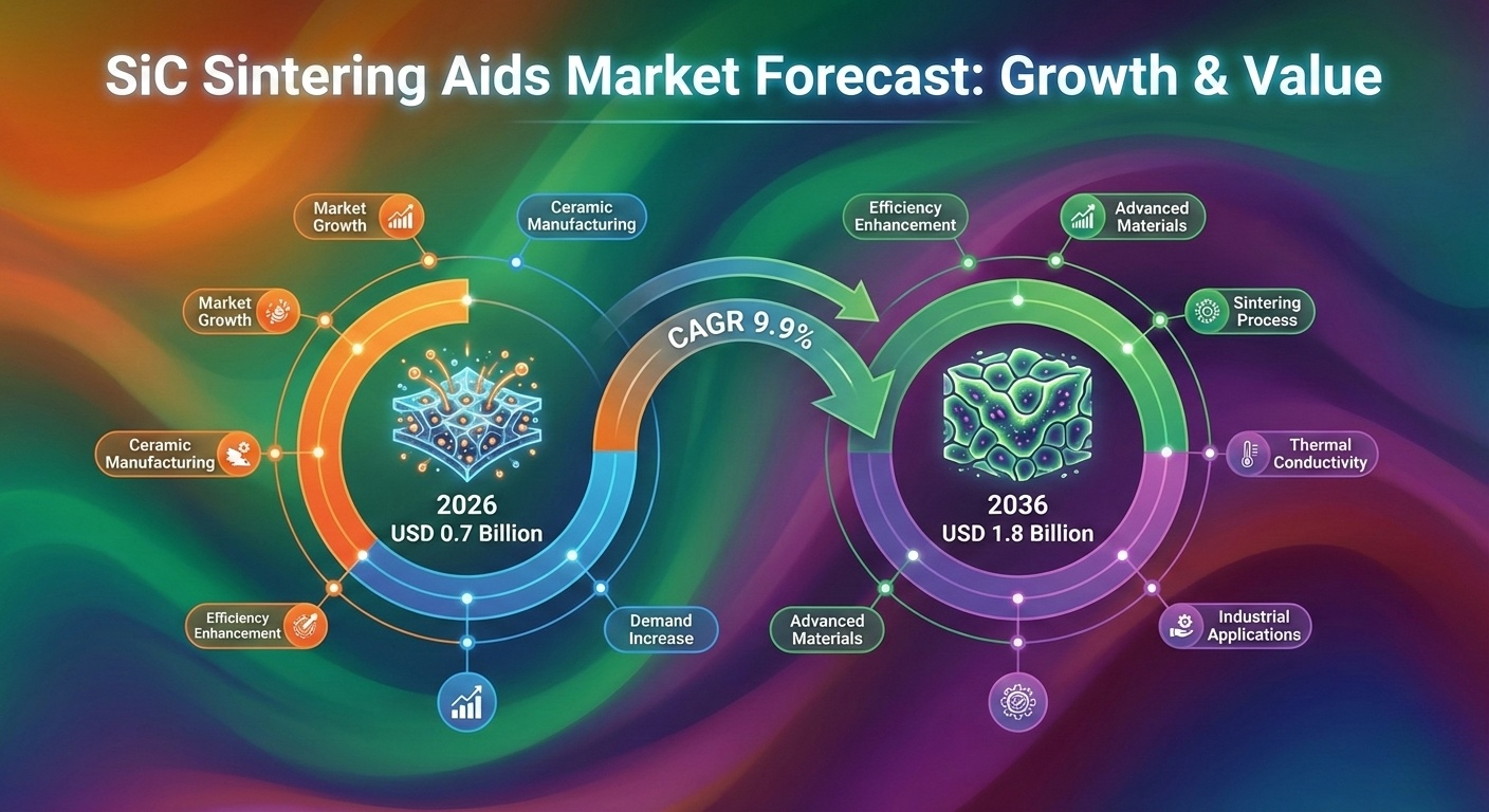 SiC Sintering Aids Market is Set to Reach USD 1.8 Billion by 2036 Amid Semiconductor Localization and 800V EV Adoption