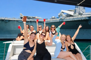 San Diego bachelorette party -boat