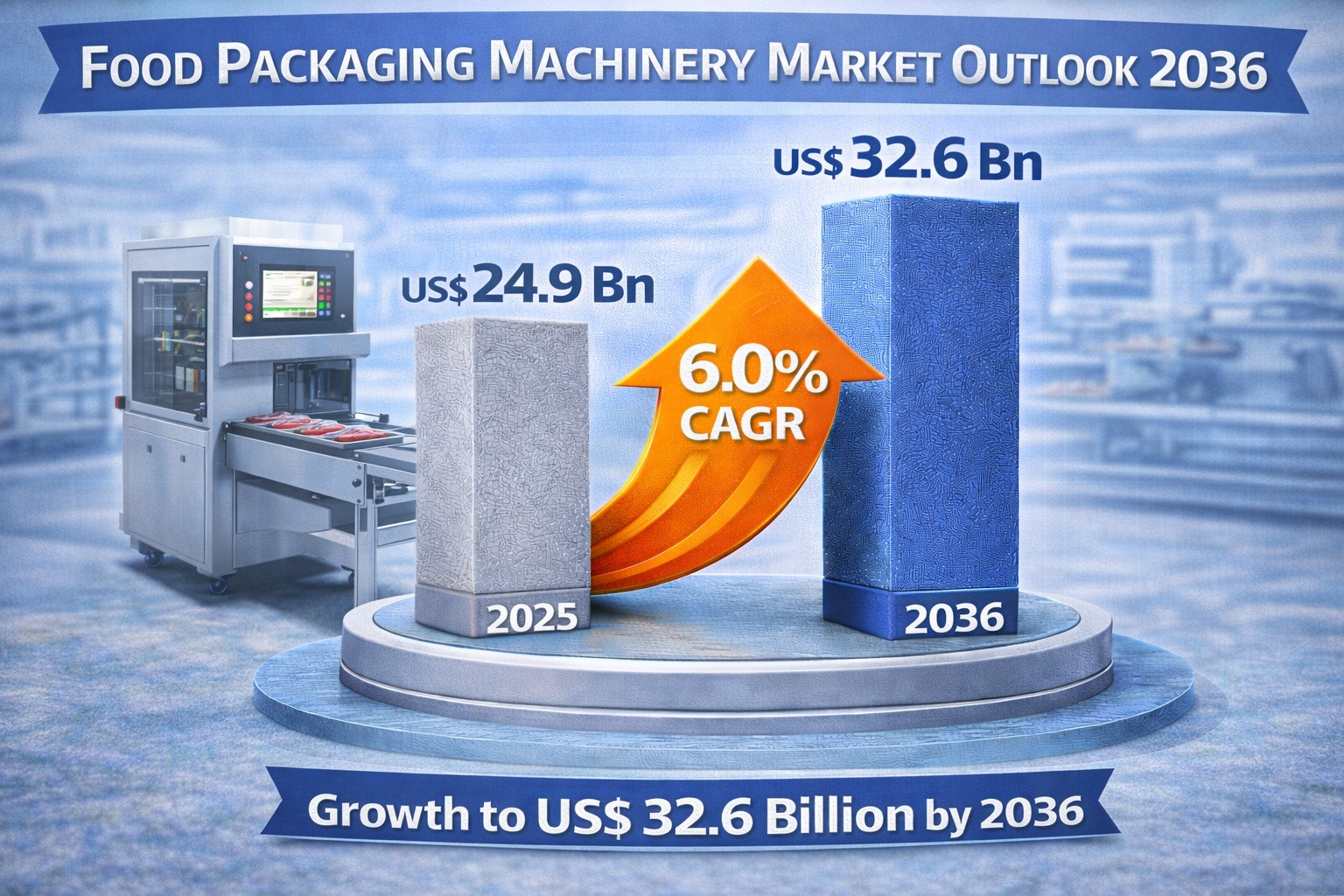 Food Packaging Machinery Market to Reach USD 32.6 Bn by 2036, Growing at 6.0% CAGR | Transparency Market Research