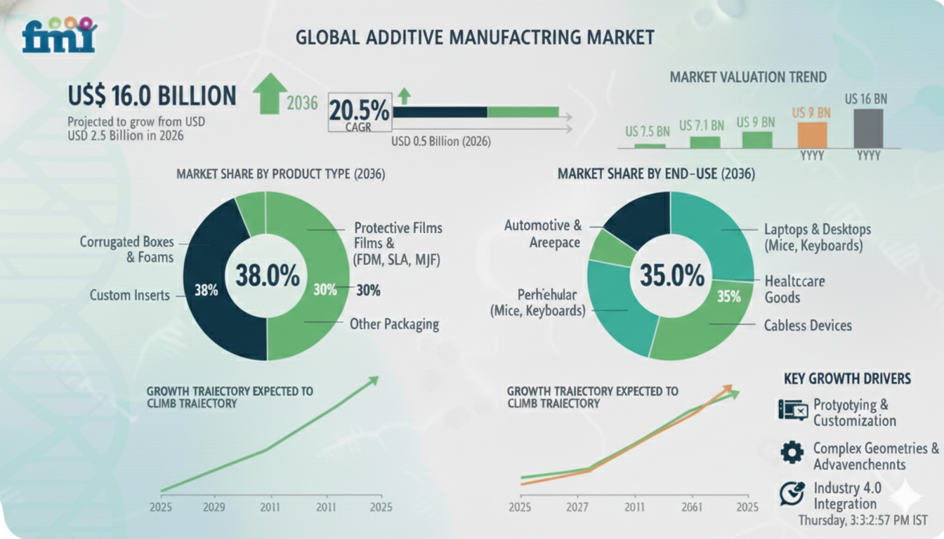 Additive Binder Jets Market to Accelerate with Increasing Adoption in Industrial Additive Manufacturing