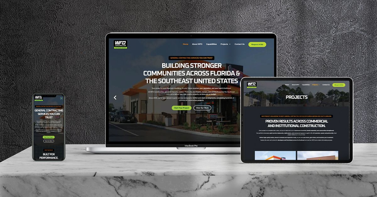 WFO Construction Rebrands Digital Presence to Support Southeast Commercial Expansion