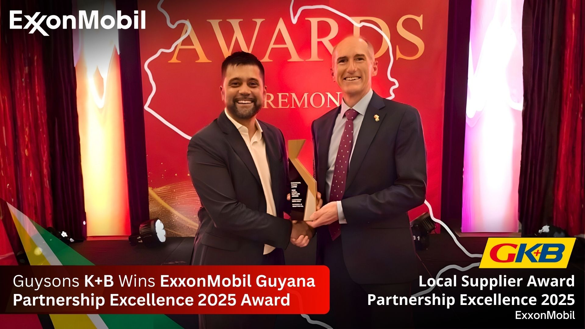 Guysons K+B Industries (GKB) Wins ExxonMobil Guyana Partnership Excellence 2025 Award