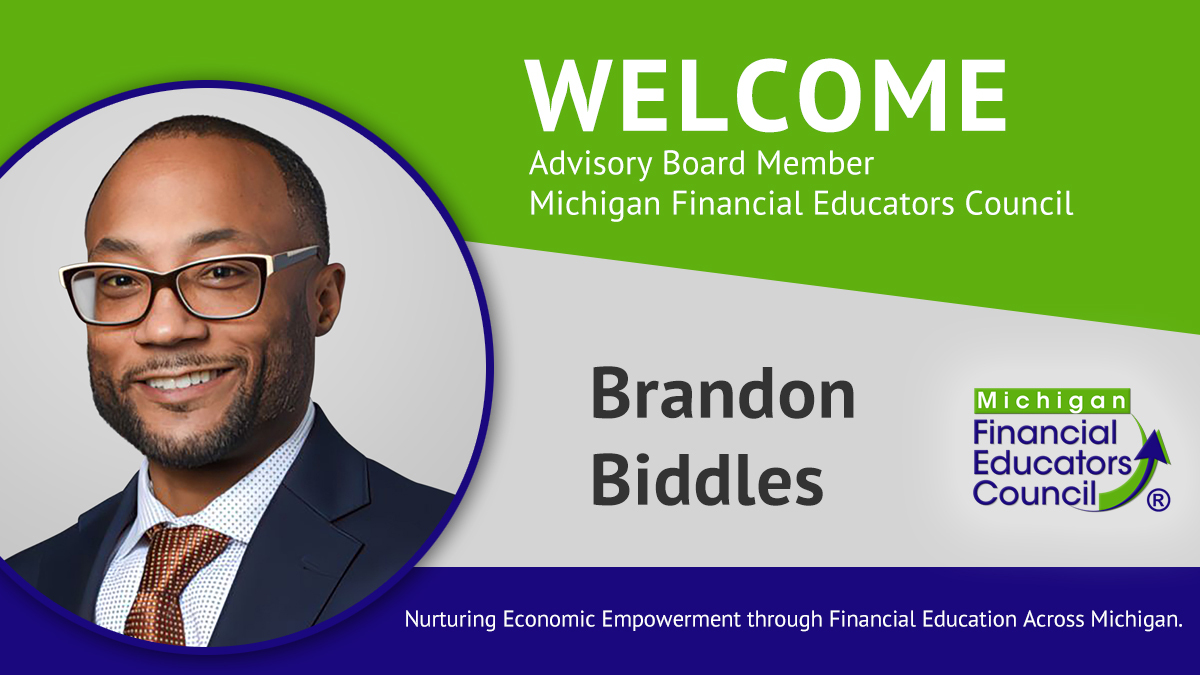Michigan Financial Educators Council Selects Brandon Biddles, Founder of Biddles Group, as Advisory Board Member
