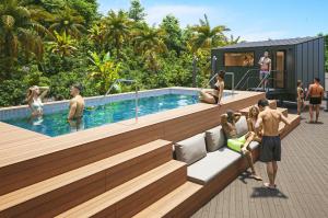 Newly Added Finnish-Style Sauna and Pool Area