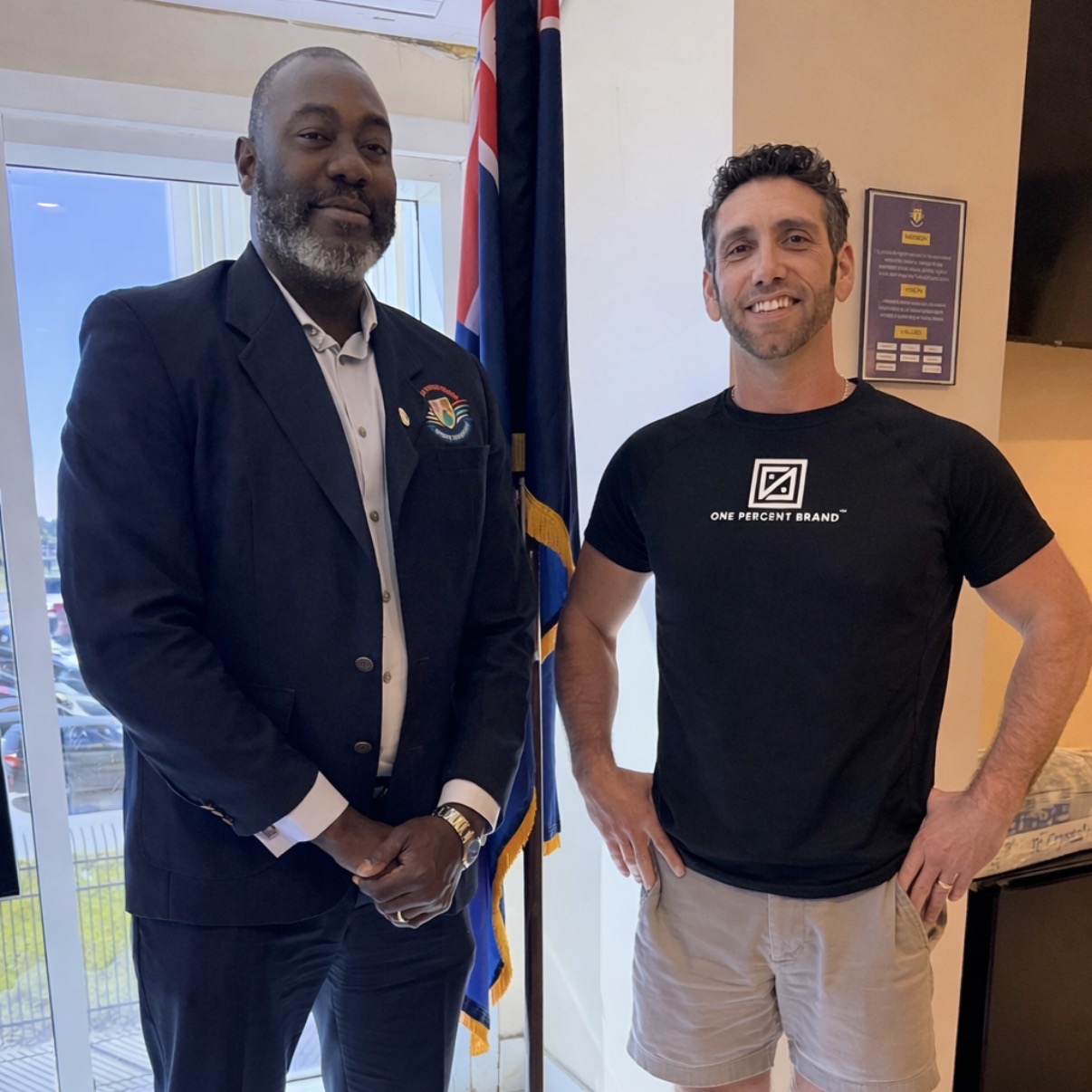 One Percent Brand CEO Meets with Turks & Caicos Sports Commission For Strategic Youth & Athlete Development Partnership