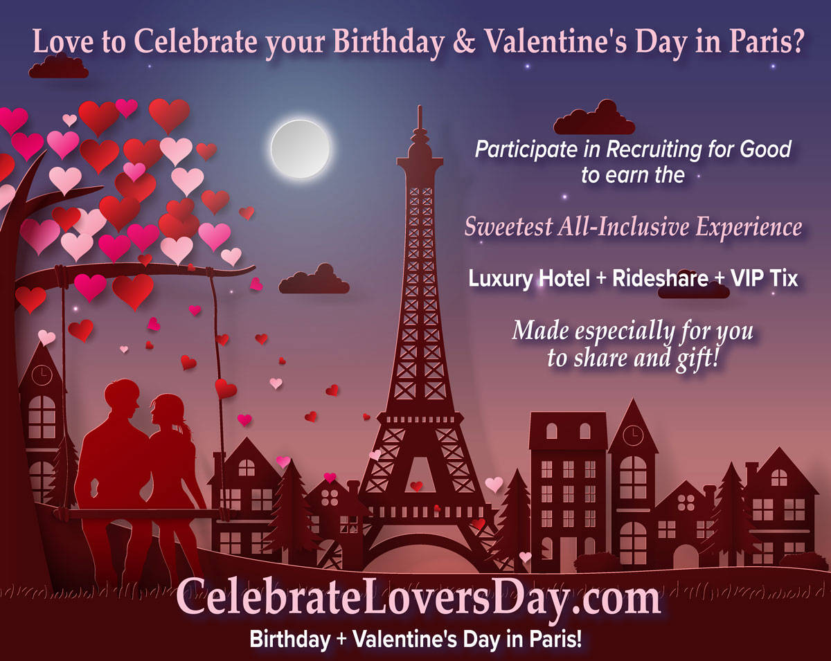 Recruiting for Good Launch Sweet B-Day Gift Celebrate Valentine’s Day in Paris