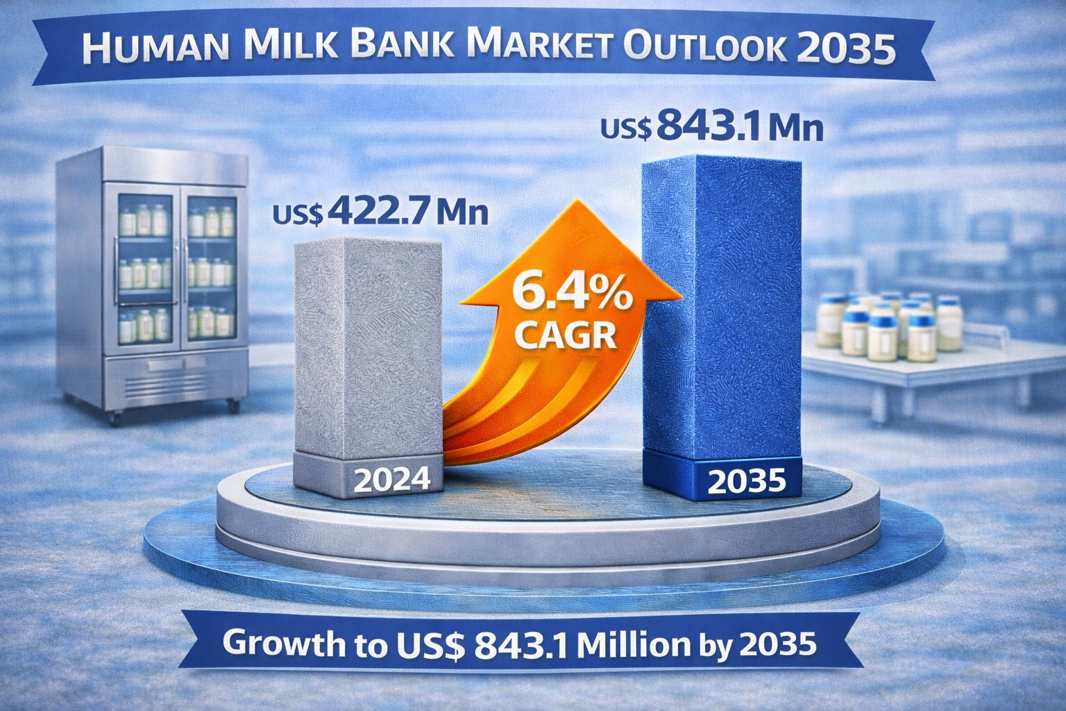 Human Milk Bank Market Projected to Reach USD 843.1 Million by 2035, With 6.4% CAGR | TMR