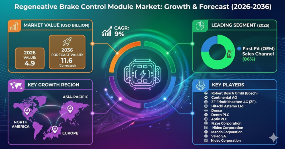 Global Regenerative Brake Control Module Market 2036: Forecasts, Market Entry Insights & Emerging Opportunities