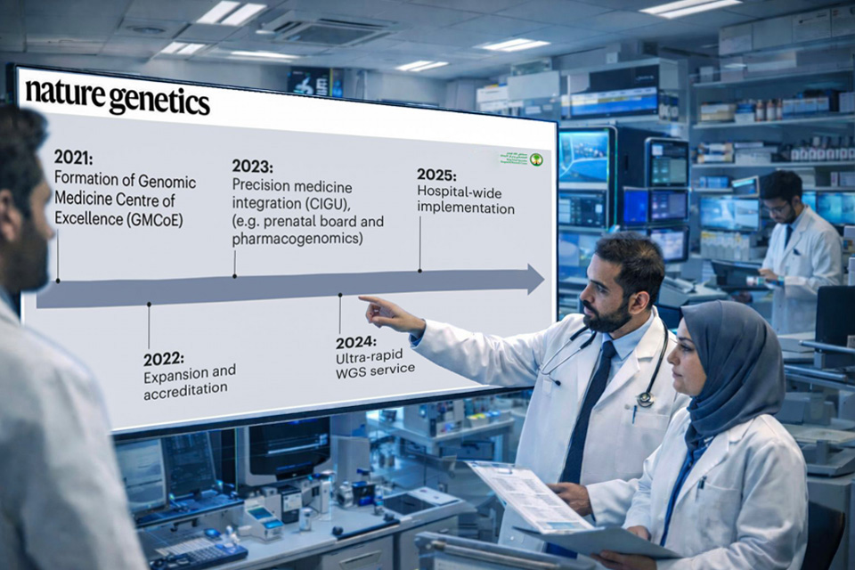 Nature Genetics Highlights KFSH’s Integrated Genomic Medicine Model