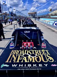 Broadstreet Infamous Whiskey is a NASCAR Truck Series Sponsor