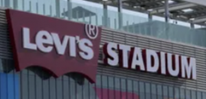 Photo of Levi's Stadium in Santa Clara on the eve of Super Bowl LX