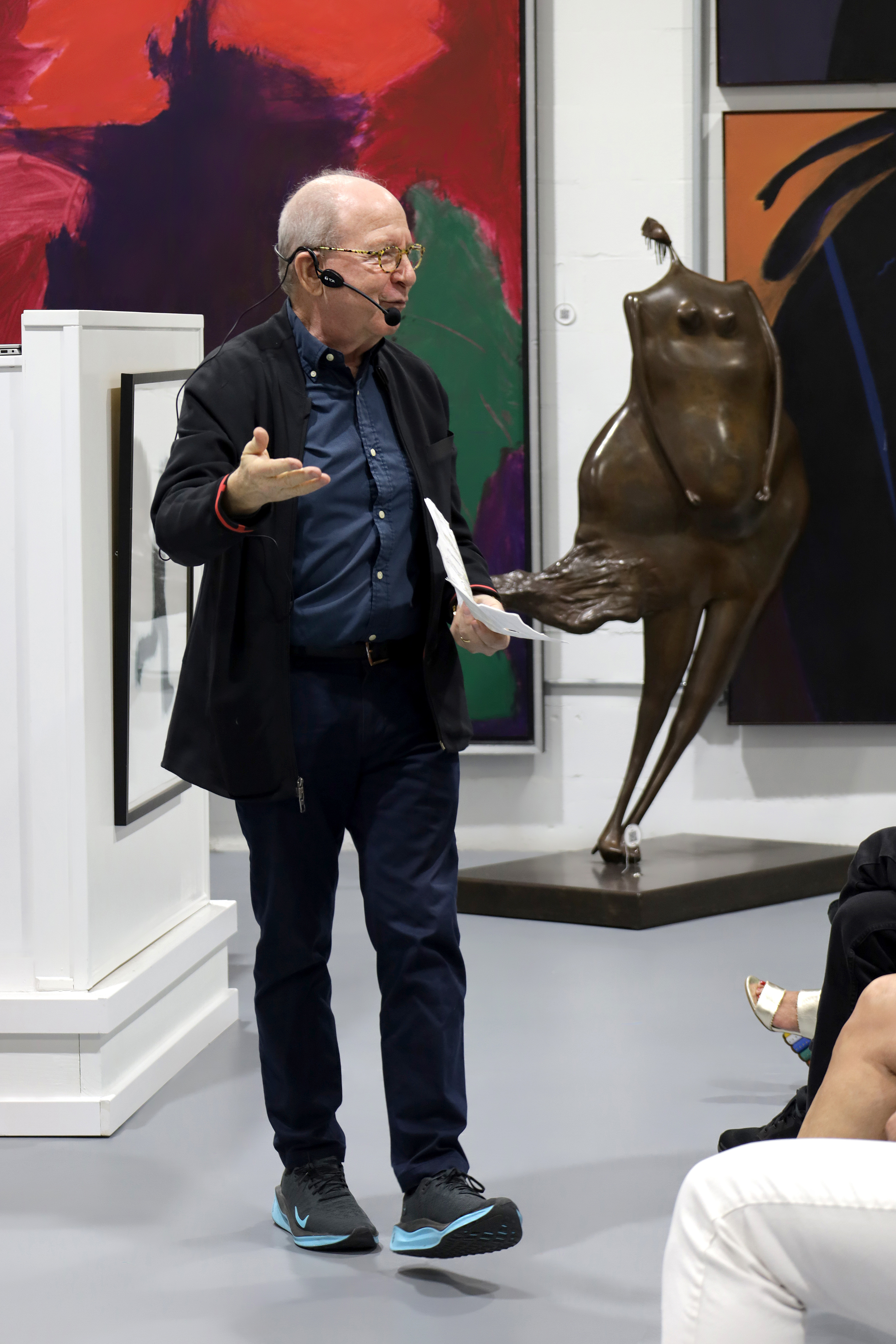 Art Critic, Jerry Saltz Speaks at Palm Beach Modern Auction to VIP Audience