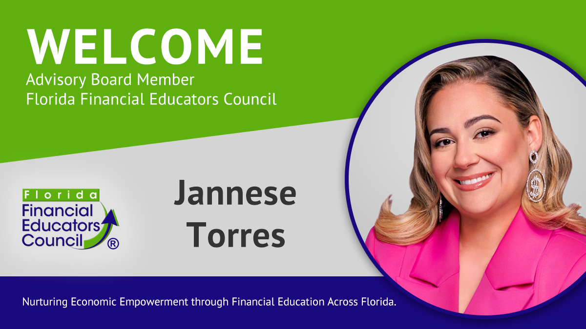 Florida Financial Educators Council Names Jannese Torres, Host of the Yo Quiero Dinero® Podcast, to Its Advisory Board