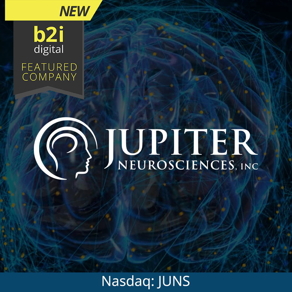 Jupiter Neurosciences Selected as B2i Digital Featured Company
