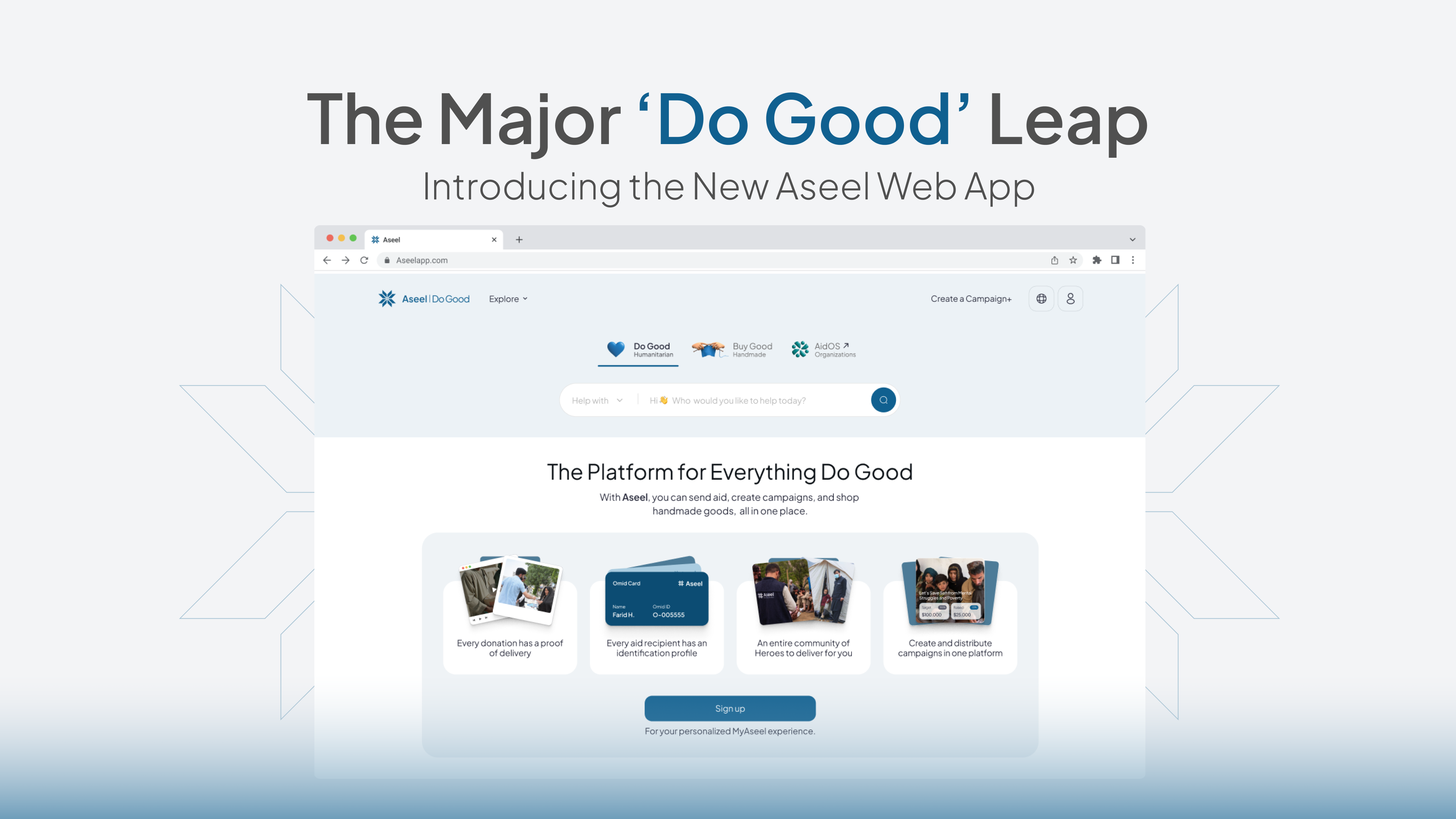 Aseel Advances Its Mission to Help 1 Million People With Transparent, Verifiable Aid Delivery Platform