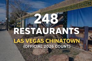 The official 2026 count of 248 restaurants in Las Vegas Chinatown reflects the rapid growth and high density of the Spring Mountain corridor.