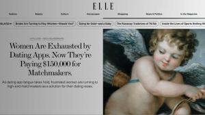As Women Abandon Dating Apps, ELLE Highlights Cinqe’s Luxury Matchmaking Approach 10 Cover photo of Elle Magazine Features Cinqe Matchmaking with Cupid