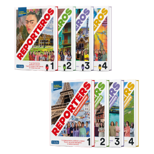 The Florida State Board of Education has approved Reporteros Florida Standards Edition (Spanish 1–4) and Reporters Francophones Florida Standards Edition (French 1–2) for the 2025–2026 Florida K–12 World Languages Instructional Materials Adoption Covers of Reporteros Spanish 1–4 and Reporters francophones French 1–4 Florida Standards Edition student textbooks by Klett World Languages.