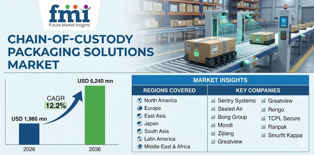 Chain-of-Custody Packaging Solutions Market to Reach USD 6,240 Million by 2036 at 12.2% CAGR