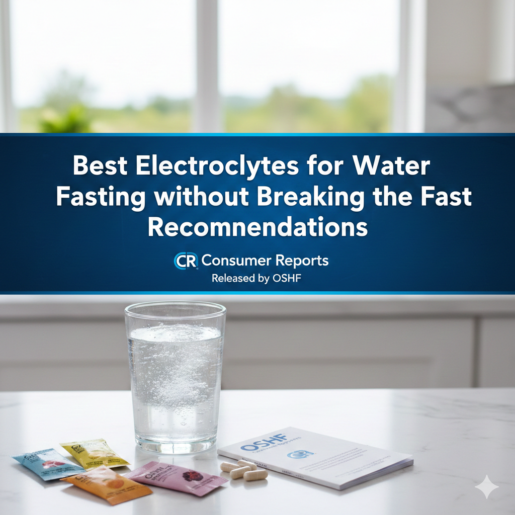 Best Electrolytes for Water Fasting without Breaking the Fast Recommendations – Consumer Reports Released by OSHF