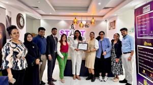 Ajman Nuventure Center Certificate with SAB Team