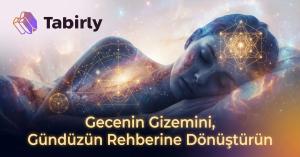 Tabirly Rüya Tabirleri ve Astroloji Platformu - Rüyaların ve kozmosun mistik birleşimini simgeleyen uyuyan insan silüeti ve yıldız haritası.