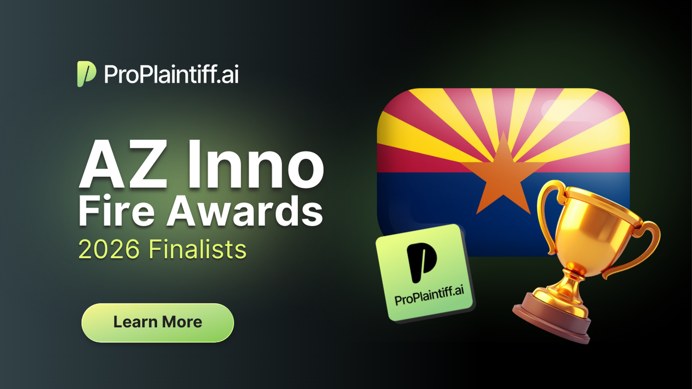 ProPlaintiff Named Finalist for 2026 AZ Inno Fire Awards