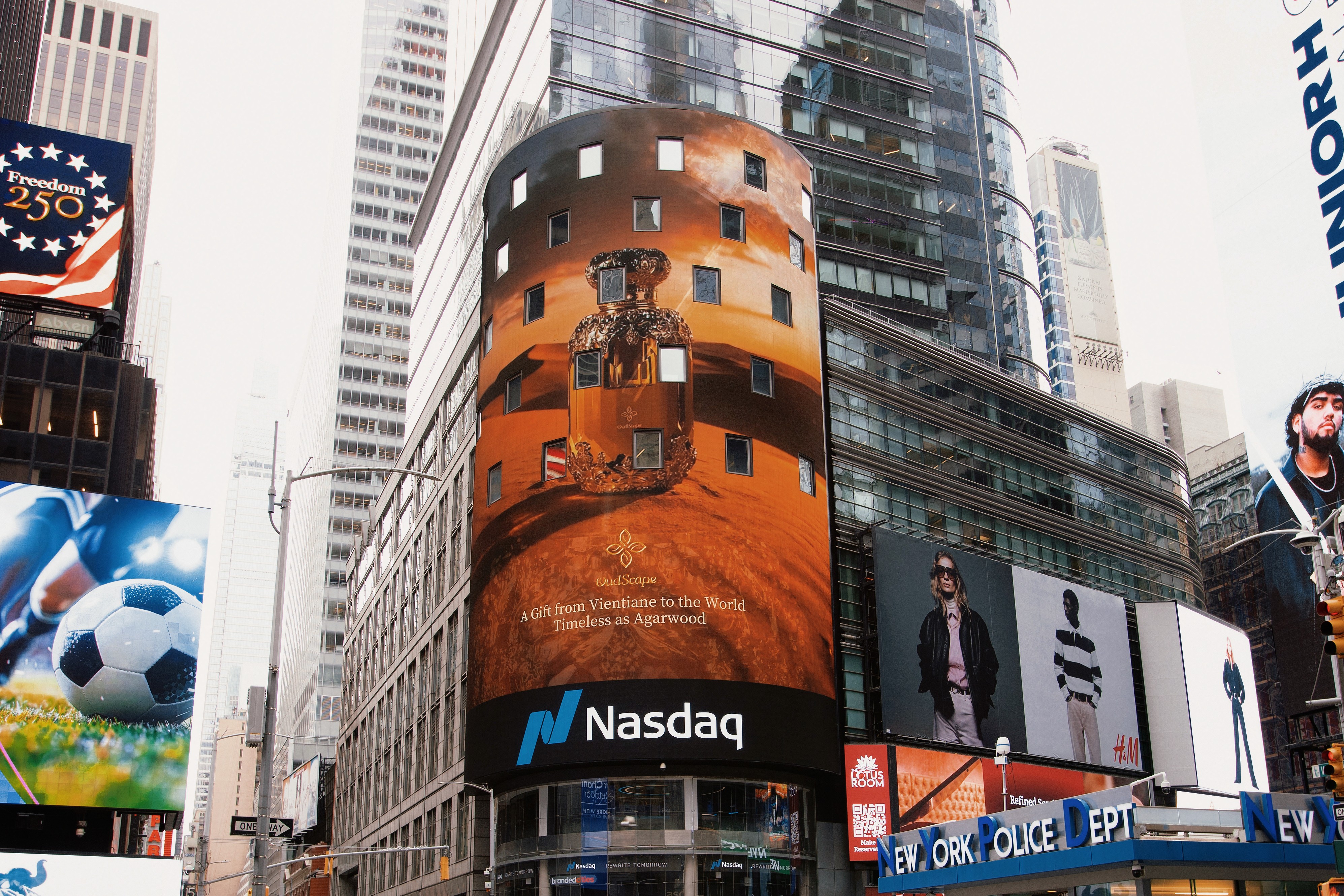 Luxury Agarwood Brand ‘Xiangji World’ Debuts on NASDAQ Billboard in New York’s Times Square